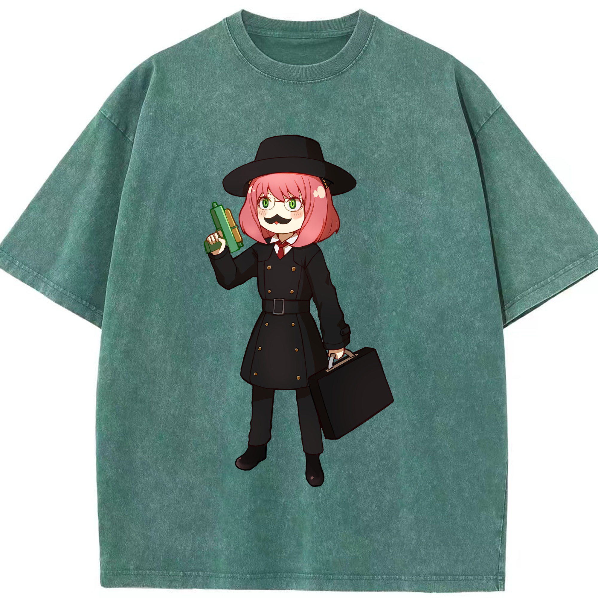 （画像用） SPY×FAMILY间谍家家酒 綿100% ヴィンテージ風 半袖Tシャツ（フロントプリント）